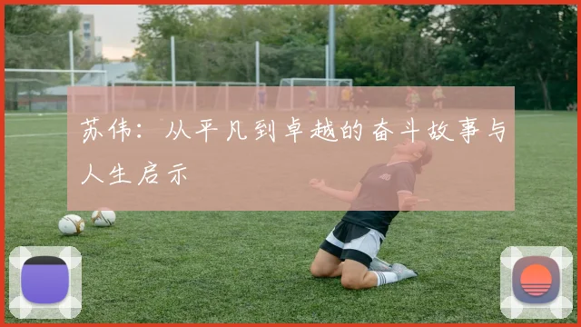 苏伟：从平凡到卓越的奋斗故事与人生启示